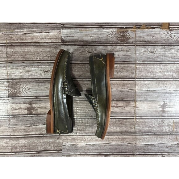 Oak Street Bootmakers Chromexcel Beefroll Penny Loafer Size 9 D color Green - Picture 4 of 9